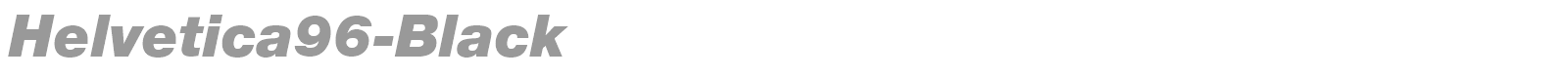 Helvetica96-Black font preview